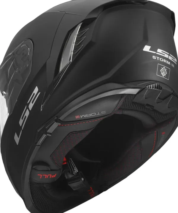 LS2 FF818 Storm III Solid Matt Black> Integraalhelmen|Race Helmen