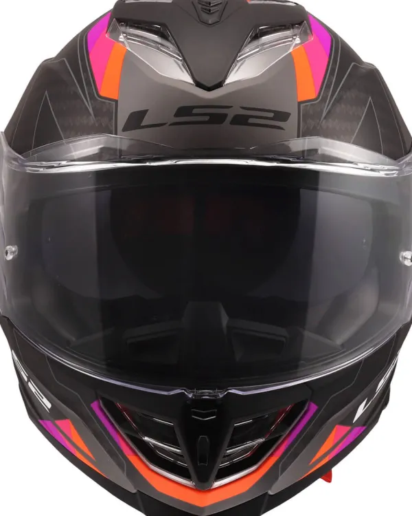 LS2 FF818 Storm III Sporty Grey Purple> Integraalhelmen|Race Helmen