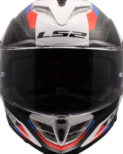 LS2 FF818 Storm III Sporty White Blue Red> Integraalhelmen|Race Helmen