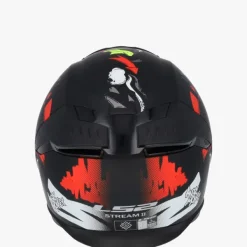 LS2 FF808 Stream II Angry Monkey Mat Black Red><noscript><img width=