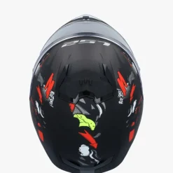 LS2 FF808 Stream II Angry Monkey Mat Black Red><noscript><img width=