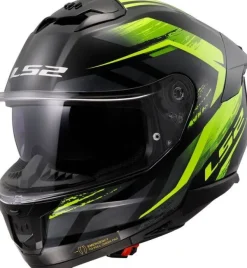 LS2 FF808 Stream II Fury Black H-V Yellow> Integraalhelmen|Helmen Met Zonnevizier