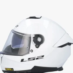 LS2 FF808 Stream II Gloss White> Integraalhelmen|Helmen Met Zonnevizier