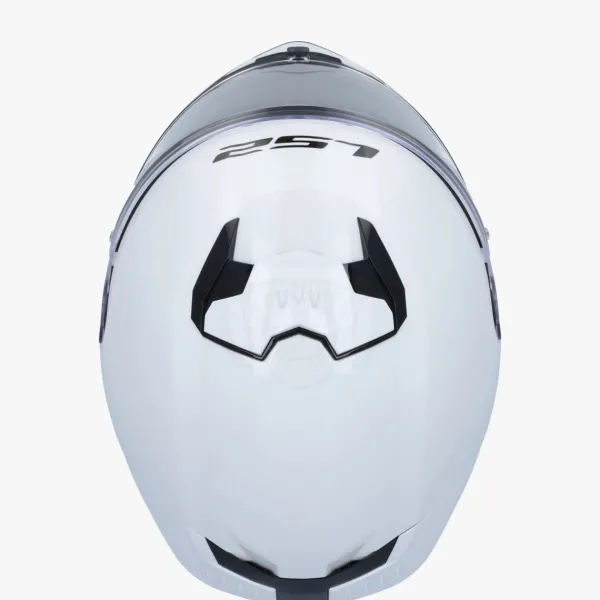 LS2 FF808 Stream II Gloss White> Integraalhelmen|Helmen Met Zonnevizier