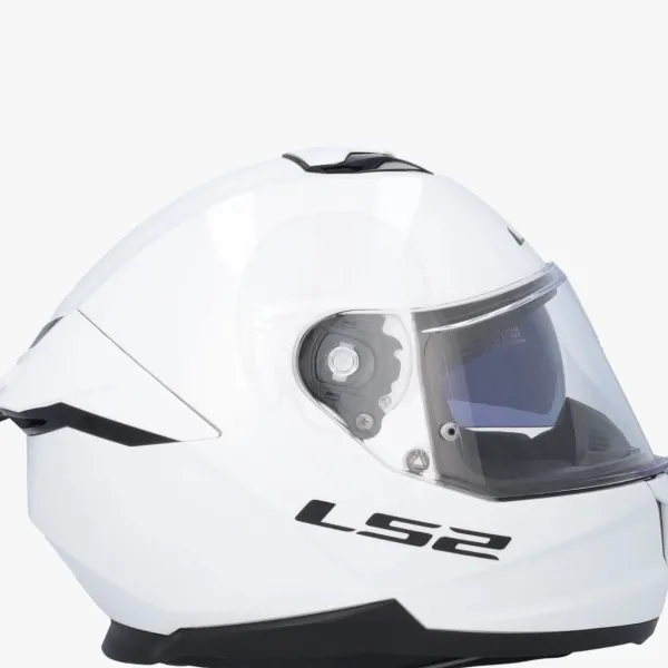 LS2 FF808 Stream II Gloss White> Integraalhelmen|Helmen Met Zonnevizier