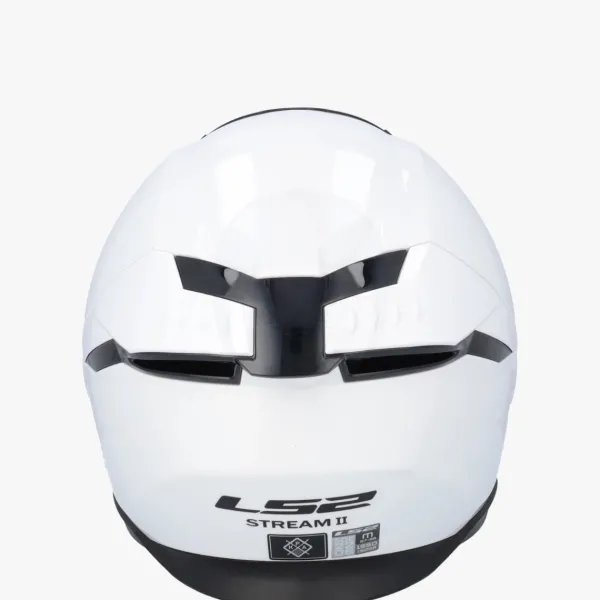 LS2 FF808 Stream II Gloss White> Integraalhelmen|Helmen Met Zonnevizier