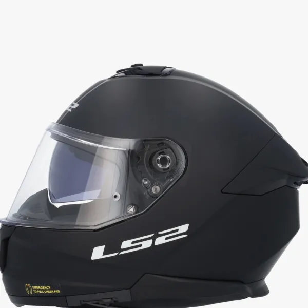 LS2 FF808 Stream II Matt Black> Integraalhelmen|Helmen Met Zonnevizier