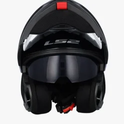 LS2 FF908 Strobe II Gloss Black> Systeemhelmen|Helmen Met Zonnevizier