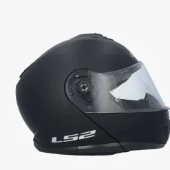 LS2 FF908 Strobe II Matt Black> Systeemhelmen|Helmen Met Zonnevizier