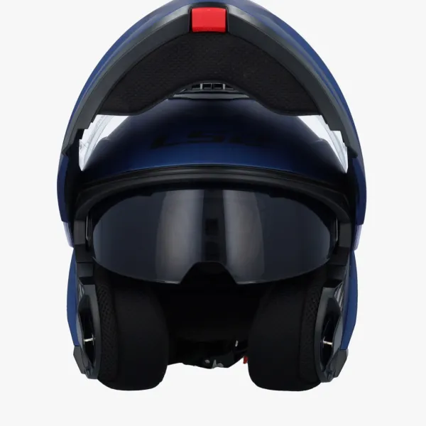 LS2 FF908 Strobe II Matt Navy Blue> Systeemhelmen|Helmen Met Zonnevizier