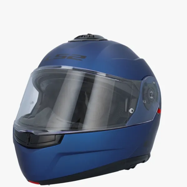 LS2 FF908 Strobe II Matt Navy Blue> Systeemhelmen|Helmen Met Zonnevizier