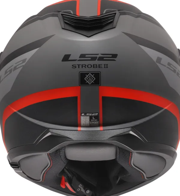 LS2 FF908 Strobe II Monza Black Grey Red-06> Systeemhelmen|Helmen Met Zonnevizier