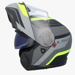 LS2 FF908 Strobe II Monza Mat Black H-V Yellow><noscript><img width=