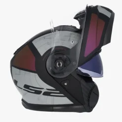 LS2 FF908 Strobe II Orion Mat Black Purple Blue><noscript><img width=