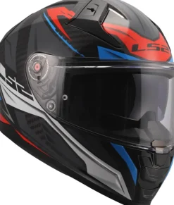 LS2 FF811 Vector II C Savage White Blue Red-06> Integraalhelmen|Helmen Met Zonnevizier