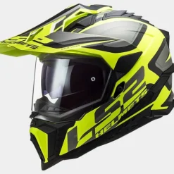 LS2 MX701 Explorer Alter Matt Black Fluo Yellow> Adventure Helmen|Integraalhelmen