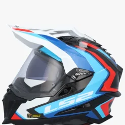 LS2 MX701 Explorer Carbon Frontier II White Blue><noscript><img width=