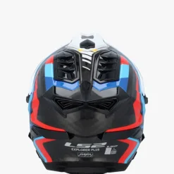 LS2 MX701 Explorer Carbon Frontier II White Blue><noscript><img width=