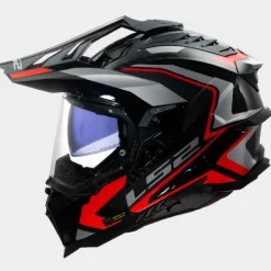 LS2 MX701 Explorer Carbon Frontier II Red> Adventure Helmen|Integraalhelmen