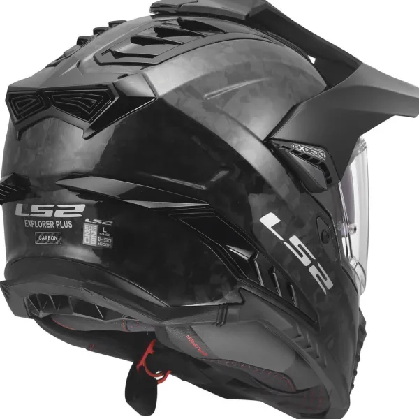 LS2 MX701 Explorer C Forged Carbon-06> Adventure Helmen|Helmen Met Zonnevizier