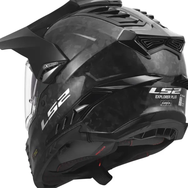 LS2 MX701 Explorer C Forged Carbon-06> Adventure Helmen|Helmen Met Zonnevizier