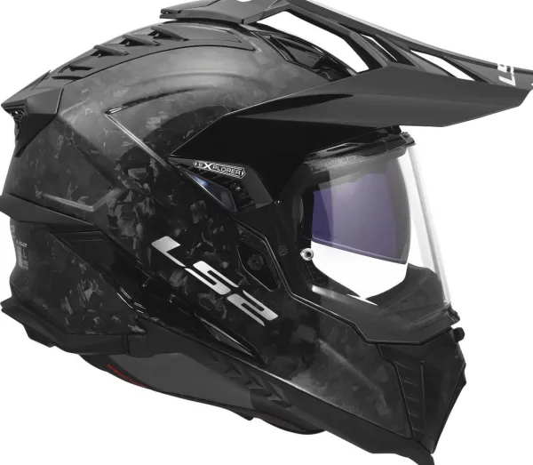 LS2 MX701 Explorer C Forged Carbon-06> Adventure Helmen|Helmen Met Zonnevizier