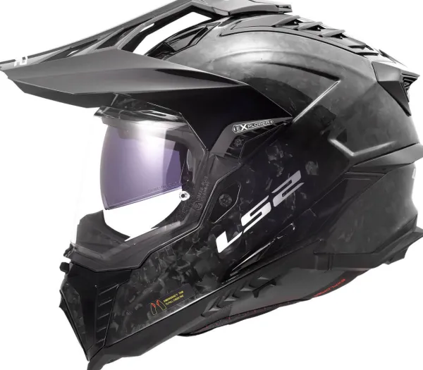 LS2 MX701 Explorer C Forged Carbon-06> Adventure Helmen|Helmen Met Zonnevizier