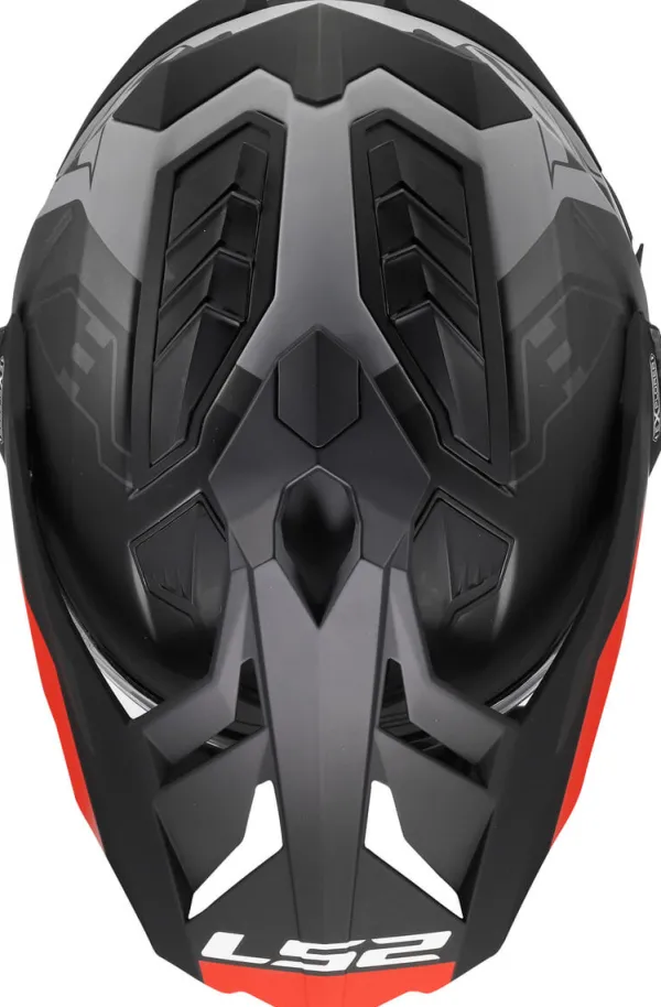 LS2 MX701 Explorer Hexa Black Red Grey-06> Adventure Helmen|Helmen Met Zonnevizier