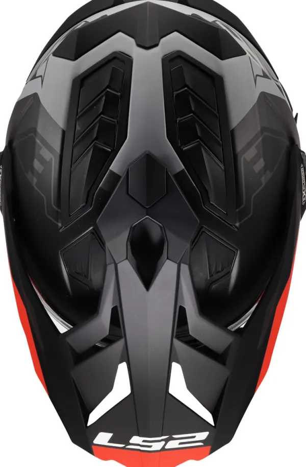 LS2 MX701 Explorer Hexa Black Red Grey-06> Adventure Helmen|Helmen Met Zonnevizier