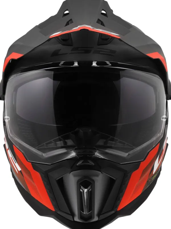 LS2 MX701 Explorer Hexa Black Red Grey-06> Adventure Helmen|Helmen Met Zonnevizier