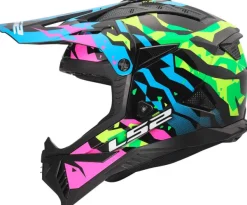LS2 MX708 Fast II Grotesk Blue Pink Green-06> Adventure Helmen|Crosshelmen