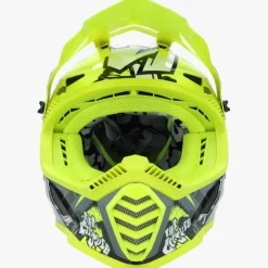 LS2 MX437 Fast II Mini Crusher Black Yellow> Kinder Scooterhelmen|Adventure Helmen