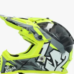 LS2 MX437 Fast II Mini Crusher Black Yellow> Kinder Scooterhelmen|Adventure Helmen