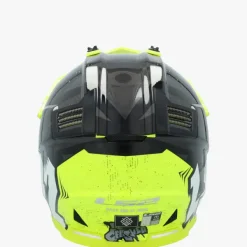 LS2 MX437 Fast II Mini Crusher Black Yellow><noscript><img width=
