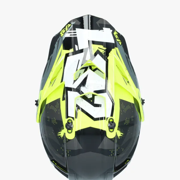LS2 MX437 Fast II Mini Crusher Black Yellow> Kinder Scooterhelmen|Adventure Helmen