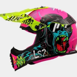 LS2 MX437 Fast II Mini Gorilla Purple> Kinder Scooterhelmen|Adventure Helmen