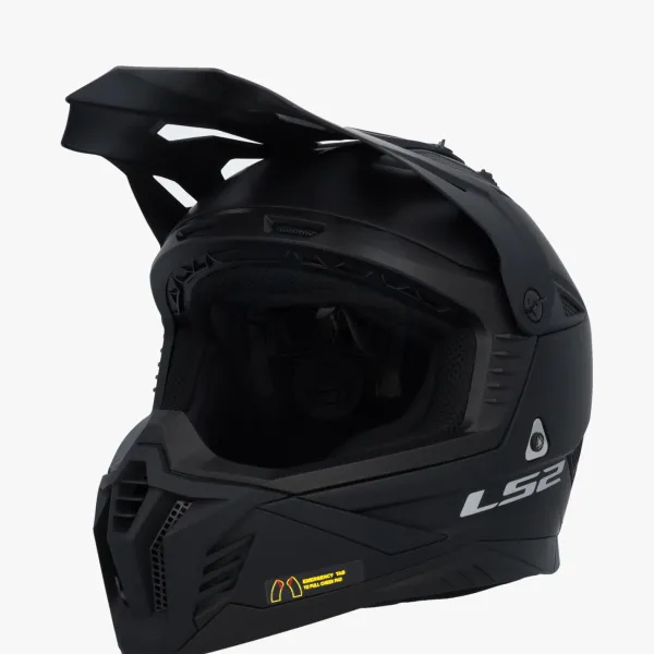 LS2 MX708 Fast II Solid Matt Black> Adventure Helmen|Crosshelmen