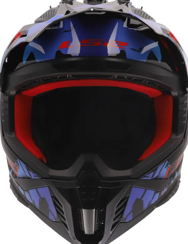 LS2 MX708 Fast II Zombie Ii Black Red Blue-06> Adventure Helmen|Crosshelmen