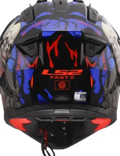 LS2 MX708 Fast II Zombie Ii Black Red Blue-06><noscript><img width=
