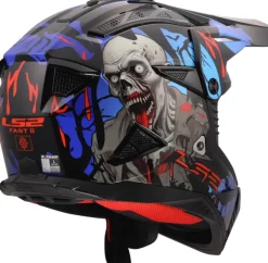LS2 MX708 Fast II Zombie Ii Black Red Blue-06><noscript><img width=