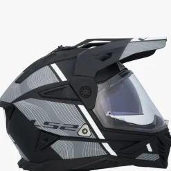 LS2 MX702 Pioneer II Hill Matt Black White><noscript><img width=