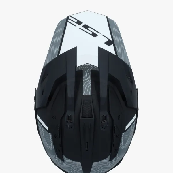 LS2 MX702 Pioneer II Hill Matt Black White> Adventure Helmen|Integraalhelmen