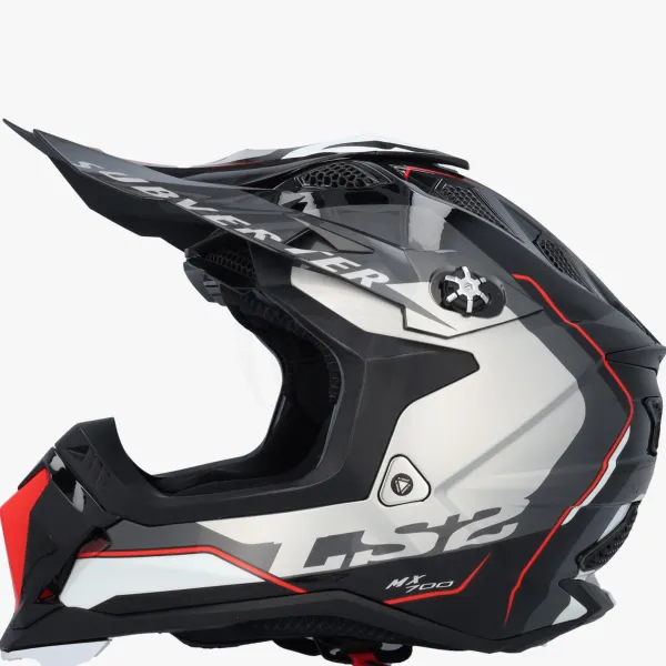 LS2 MX700 Subverter Arched Silver Titanium> Crosshelmen