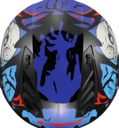 LS2 OF616 Airflow II Zombie Ii Black Red Blue-06> Jethelmen