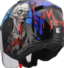 LS2 OF616 Airflow II Zombie Ii Black Red Blue-06><noscript><img width=