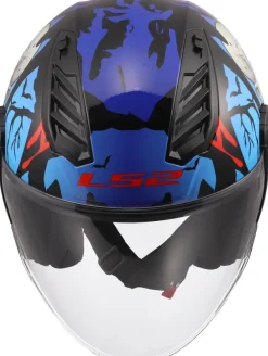 LS2 OF616 Airflow II Zombie Ii Black Red Blue-06><noscript><img width=