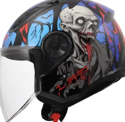LS2 OF616 Airflow II Zombie Ii Black Red Blue-06><noscript><img width=