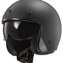 LS2 OF601 Bob II Solid Matt Black 06> Jethelmen|Helmen Met Zonnevizier