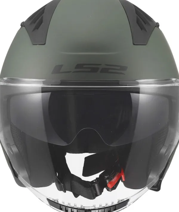 LS2 OF600 Copter II Solid Military Green-06> Jethelmen|Helmen Met Zonnevizier