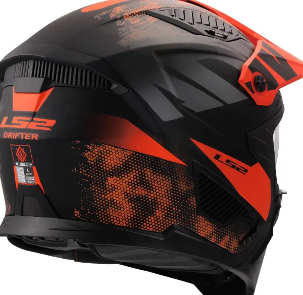 LS2 OF606 Drifter Gas Grey Orange-06> Jethelmen